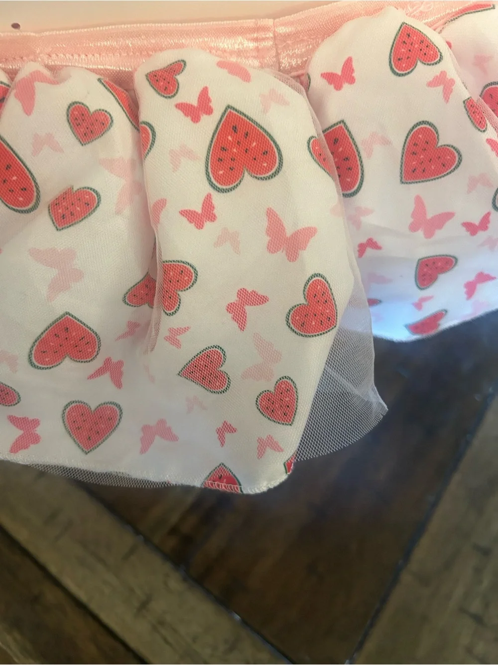 Bebe Baby Boutique 2 PC Tutu Set Pink Watermelon Butterfly NWT